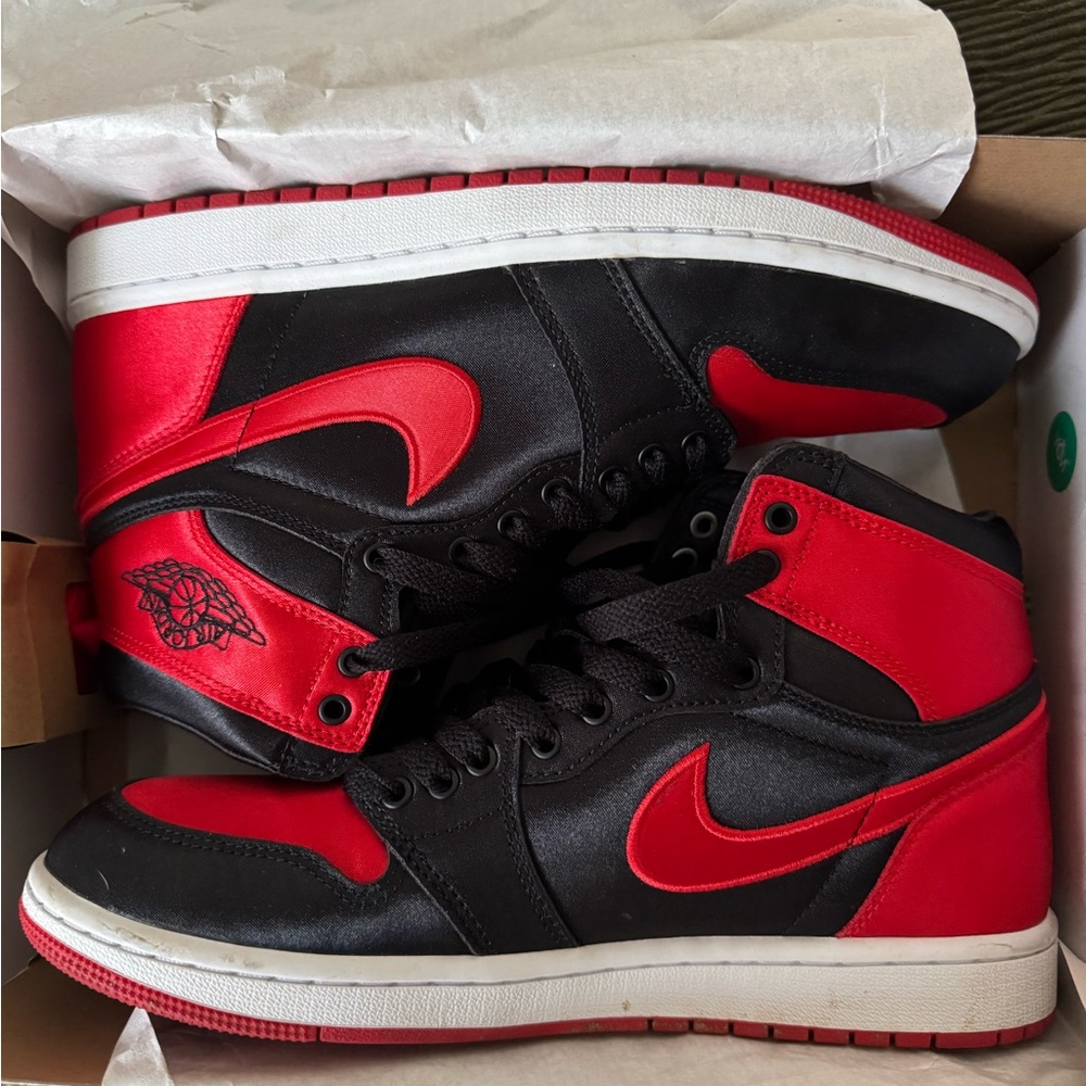 Jordan Women's Sneakers - Black and Red